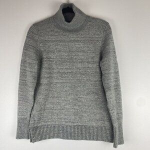 J. Crew Mercantile Women's Turtleneck Sweater Size S Gray Heathered Knit